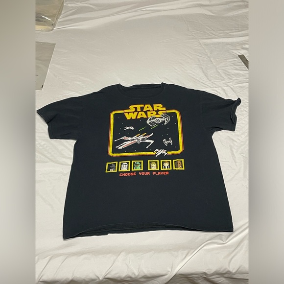 top apparel Other - Star Wars Choose Your Player T-shirt Mens Large NEW. Video Game style graphics
